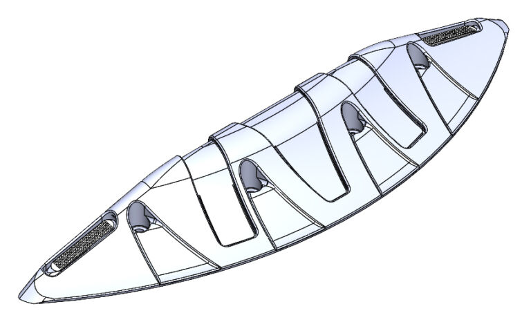 Technical illustration of Orca MKII front profile.