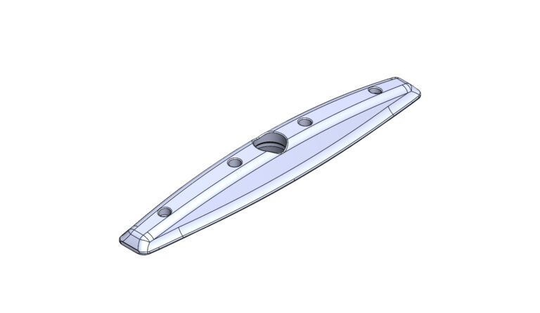 Technical illustration of One Piece Wand Orca base unit.