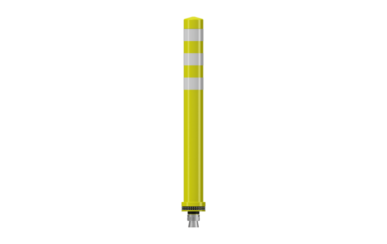 Jislon off-highway pole cone, yellow, 800 mm high, NS fixing