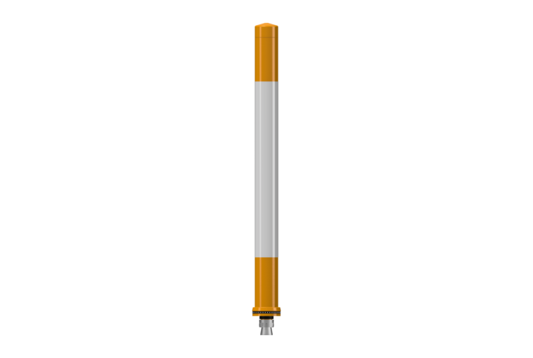 Jislon on-highway pole cone, orange, 1000 mm high, NS fixing