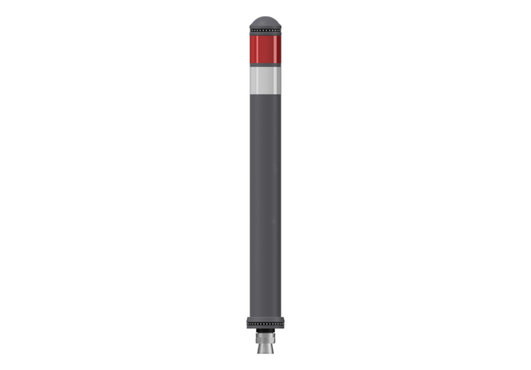 Grey Red City Pole Cone, 800 mm high, NS fixing