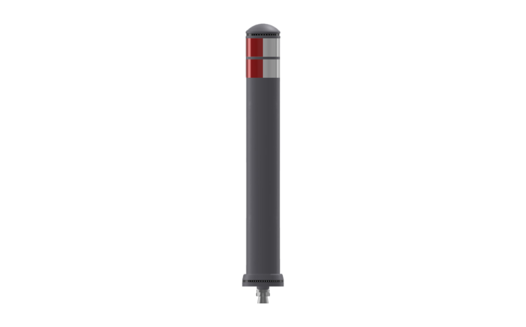 Grey Red City Pole Cone, 1000 mm high, NS fixing